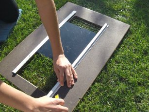 Montage Hühnerklappe